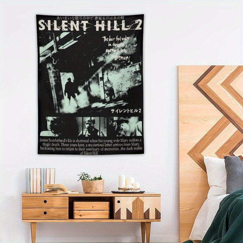 Retro Gaming Decor - VIKAMA Siyah ve Beyaz Retro Korku