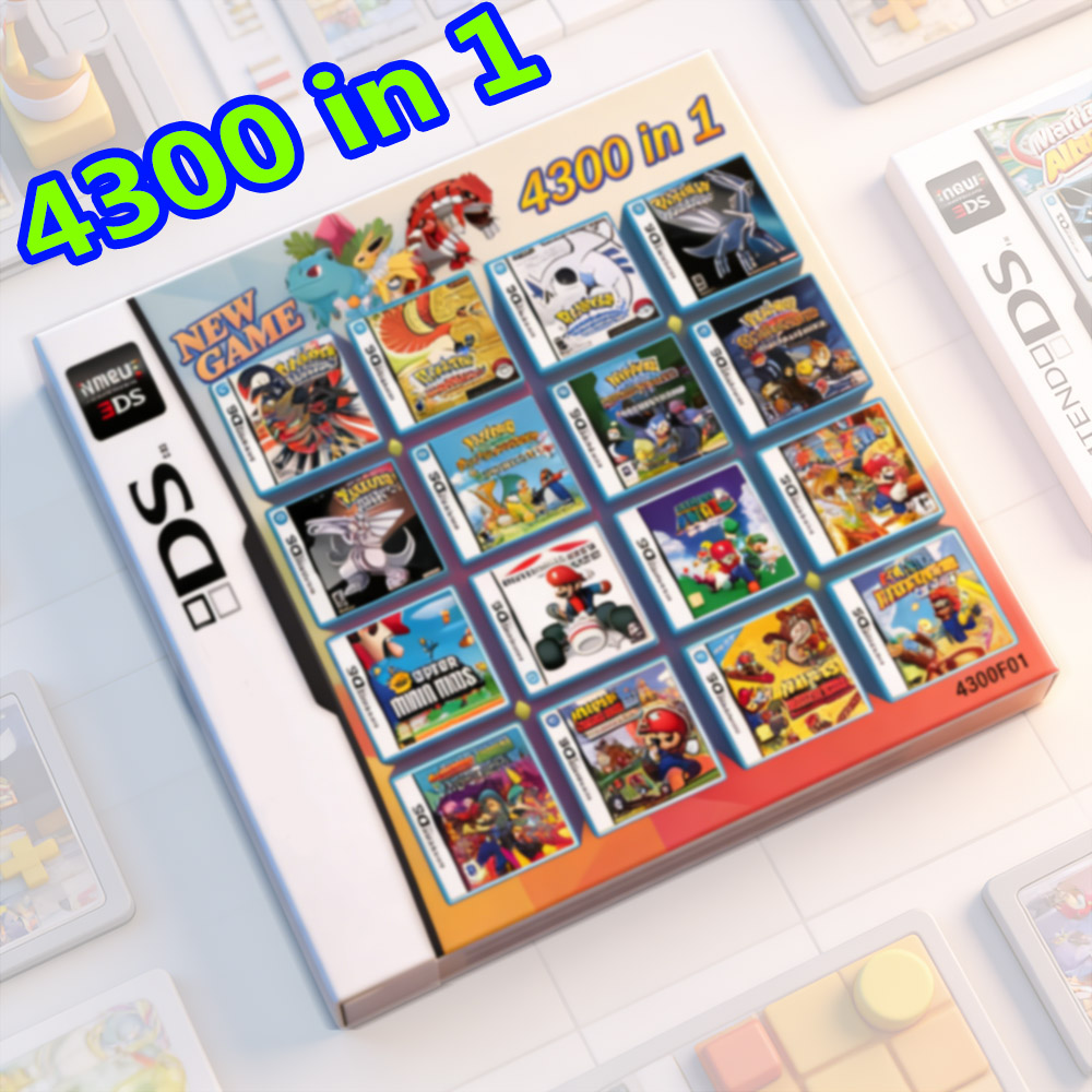 Retro Gaming Pokemon - DS/3DS/NDSL/2DS için Pokemon Temalı Çoklu Oyun