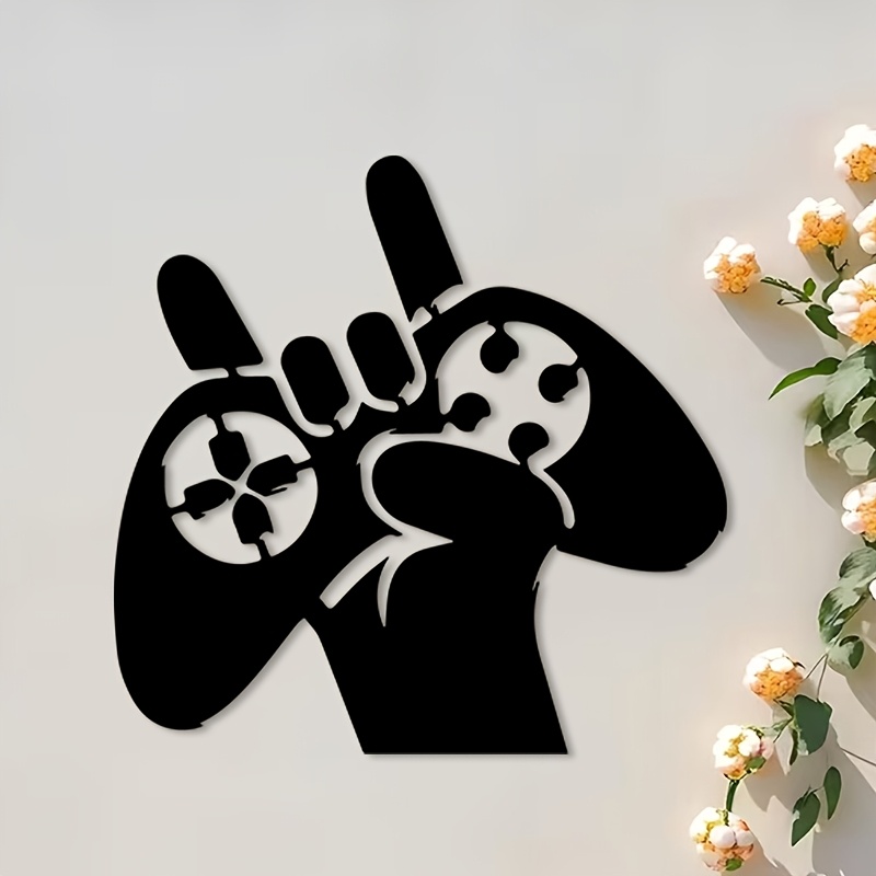 Retro Gaming Decor - Retro Oyun Metal Duvar Sanatı Demir