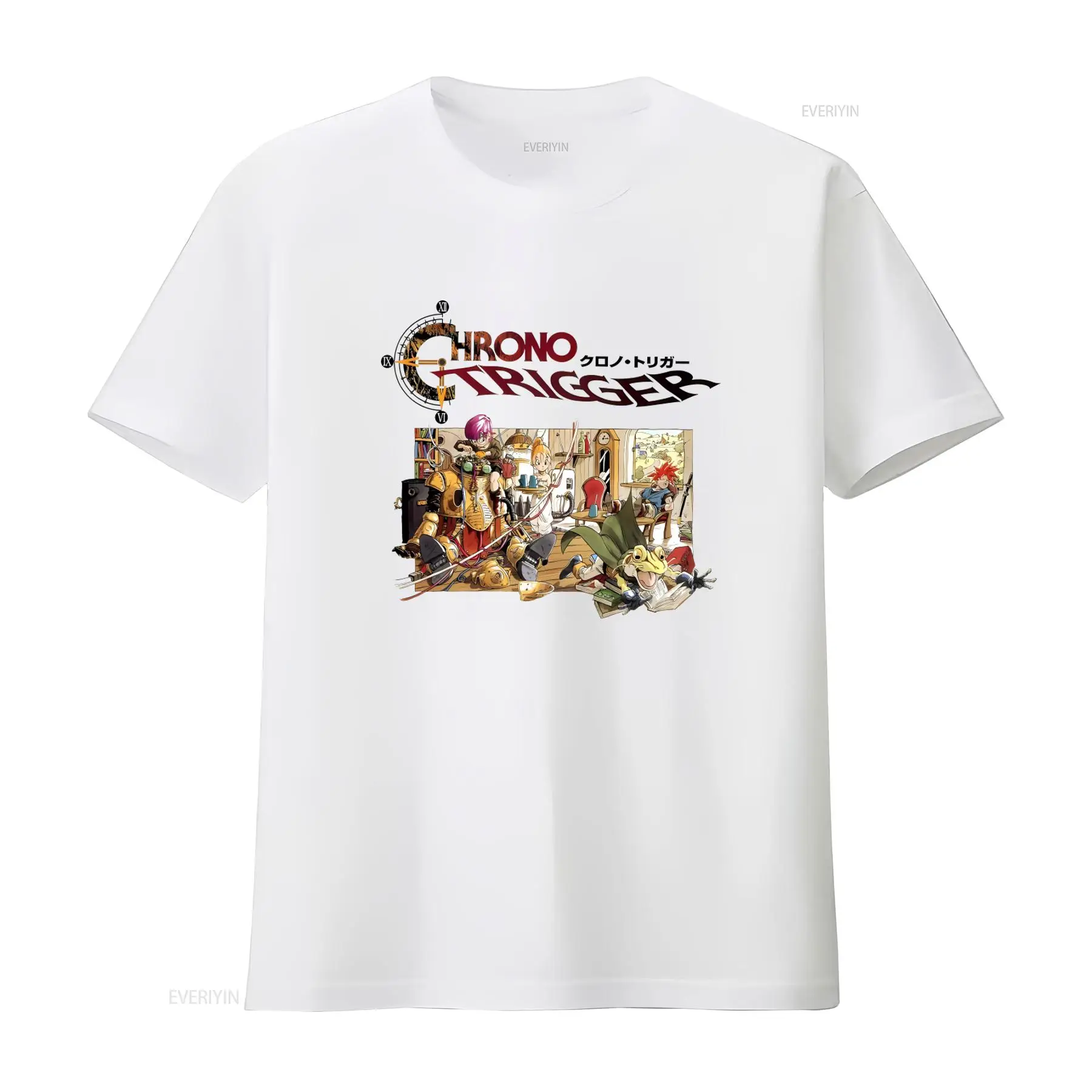 Retro Gaming Videos - Chrono Trigger Video Oyunu Logosu Tişört