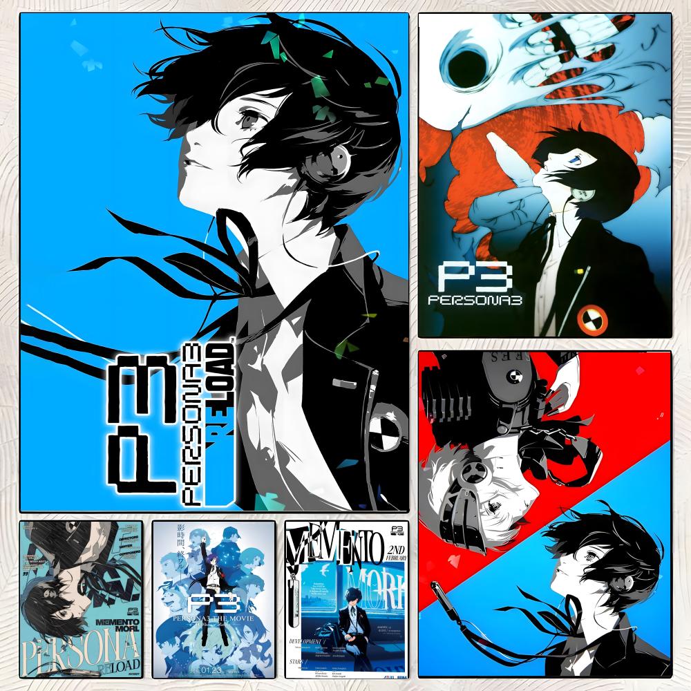 Retro Gaming Decor - P-Persona 3 Reload Poster Yüksek çözünürlüklü
