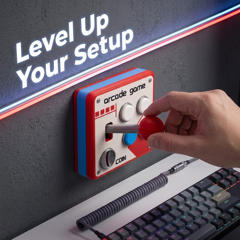 3D Baskılı Retro Arcade Anahta - Retro Gaming Decor incelemesi ve fiyatı