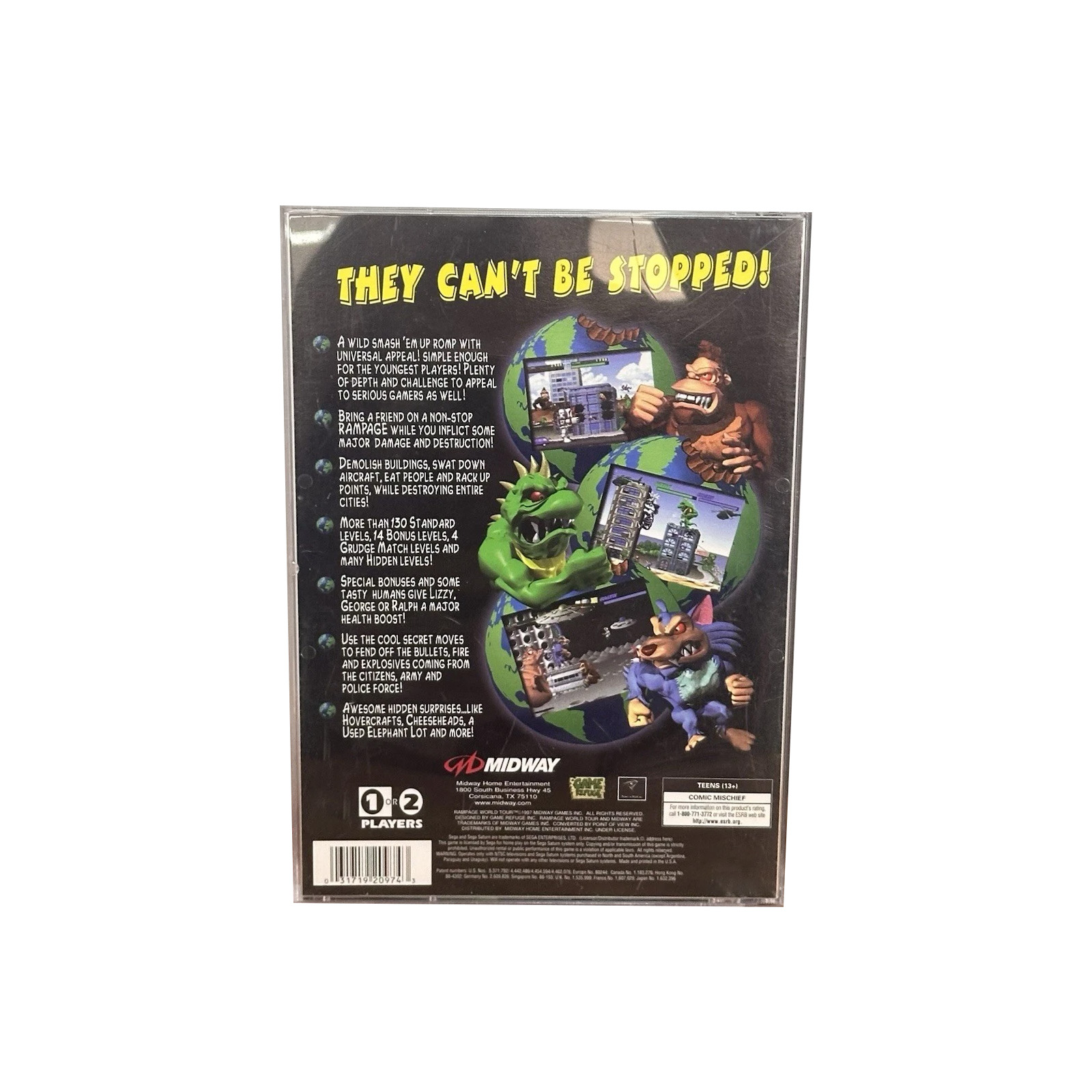 Saturn Kopya Disk Oyunu Rampag - Retro Gaming Consoles incelemesi ve fiyatı