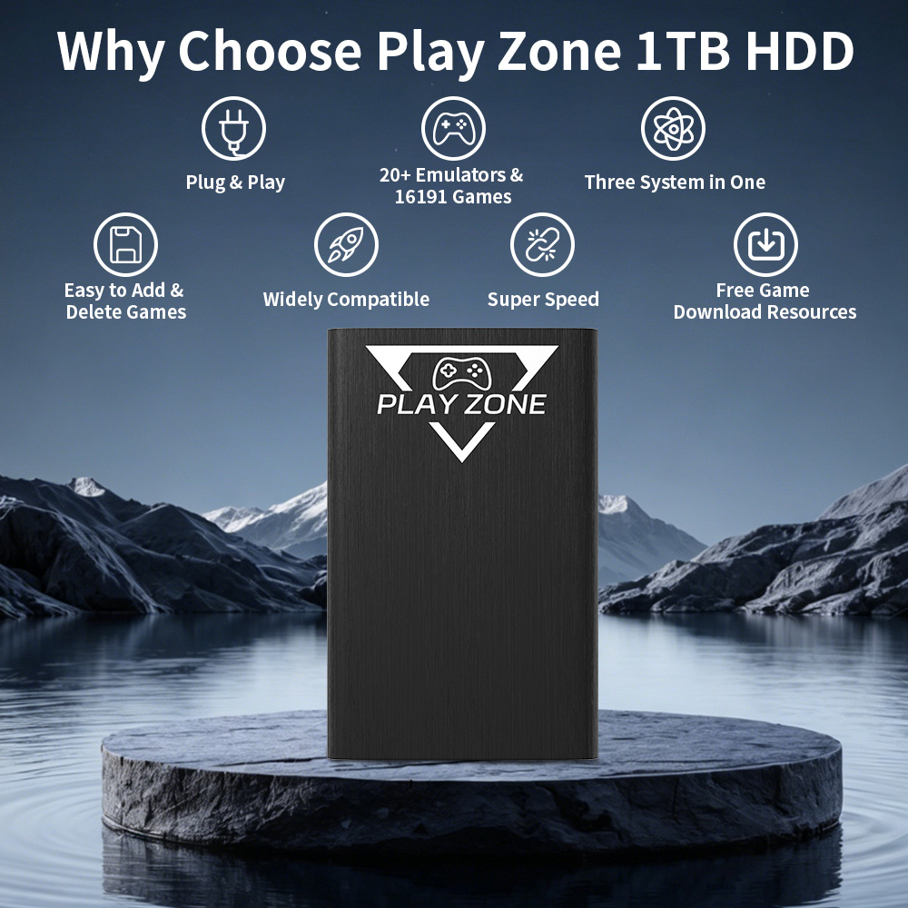 Play Zone 1TB Taşınabilir Oyun - Retro Gaming Xbox incelemesi ve fiyatı
