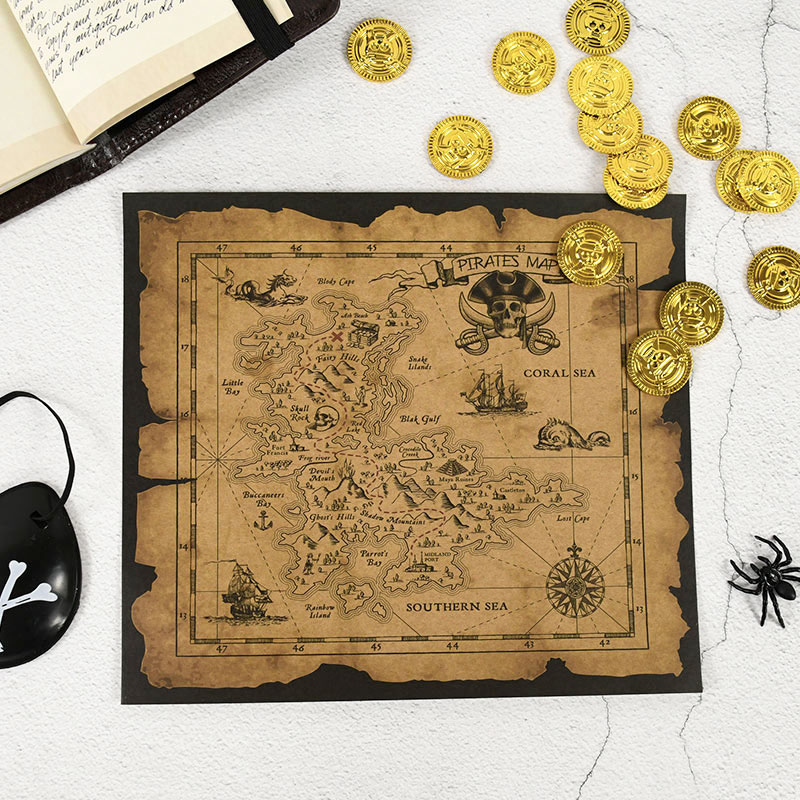 Korsan Macera Hazine Avı Harit - Retro Gaming Decor incelemesi ve fiyatı