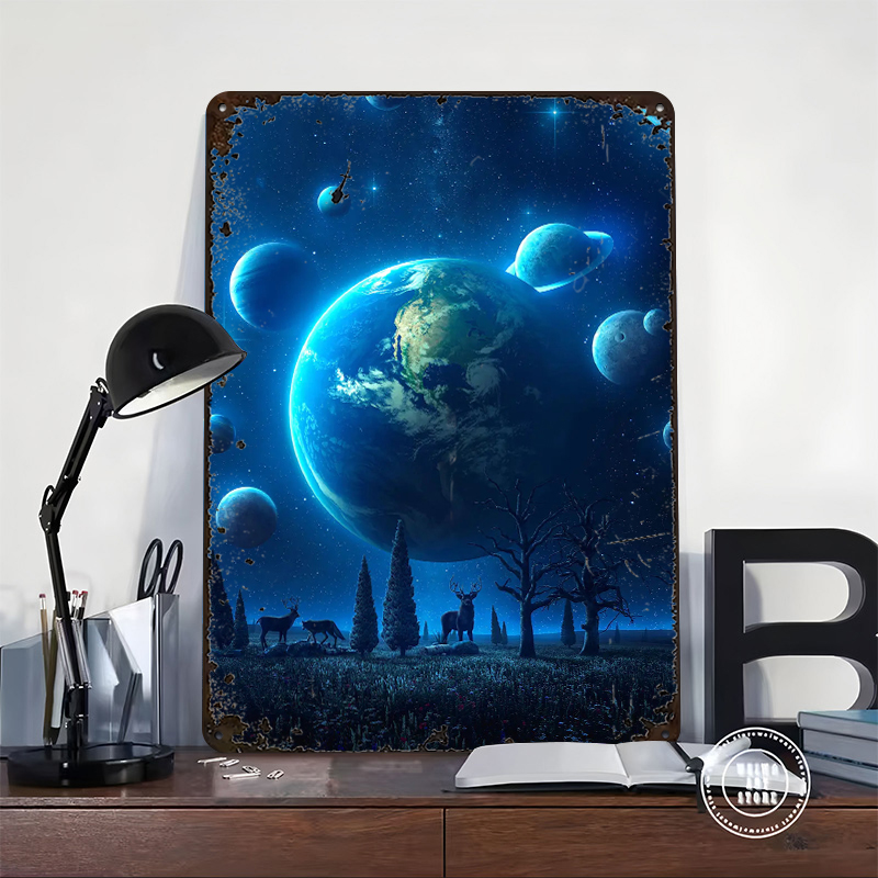 Mavi Evren Hafif 3D Poster Öze - Retro Gaming Universe incelemesi ve fiyatı