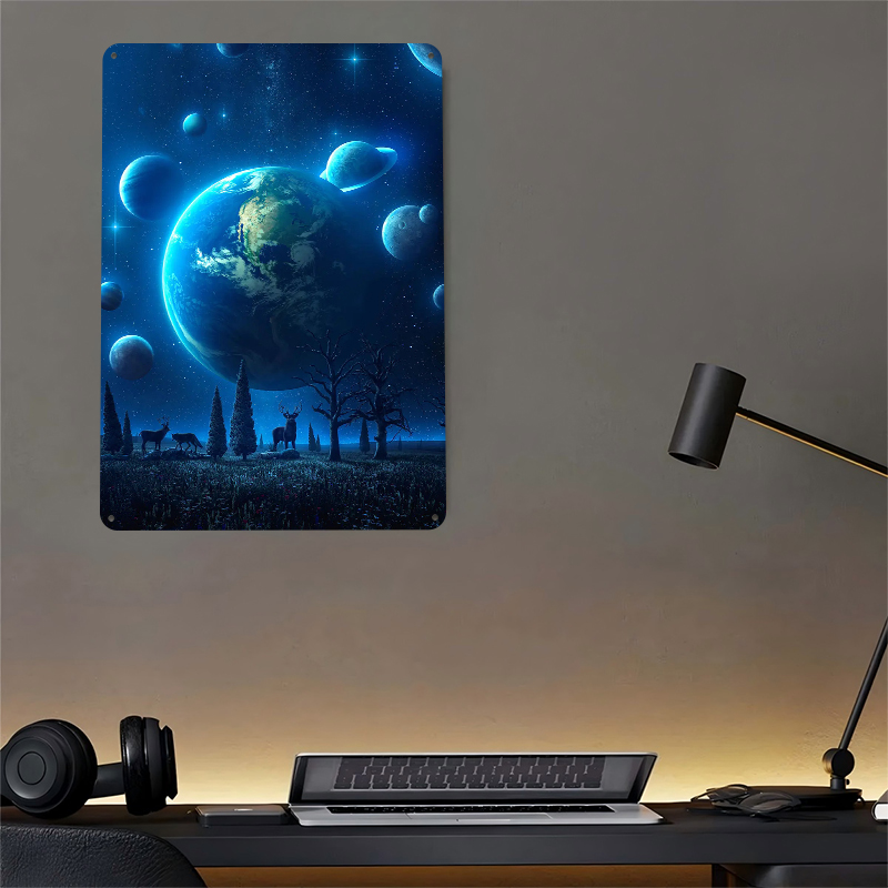 Mavi Evren Hafif 3D Poster Öze - Retro Gaming Universe incelemesi ve fiyatı